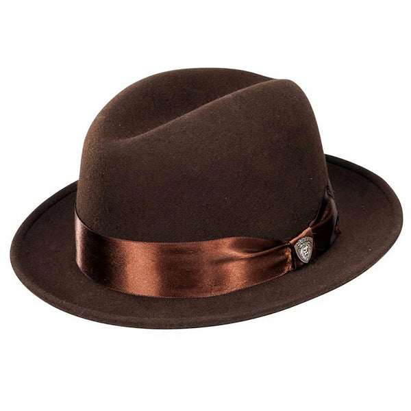 Dobbs Pure Wool Easy Peasy Fedora Hat in Black