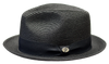 Leonardo Narrow Brim Braid Straw Fedora by Bently x Bruno Capelo Leonardo Narrow Brim Braid Straw Fedora by Bently x Bruno Capelo