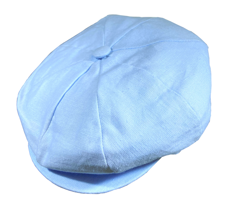 Linen Big Apple Newsboy Cap by Capas