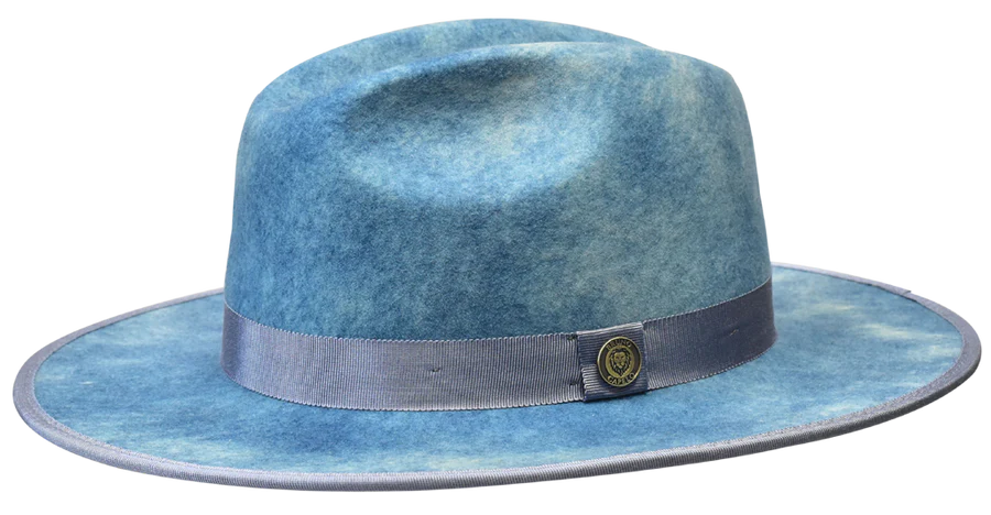 Monarch Color Bottom Wide Brim Fedora by Bruno Capelo