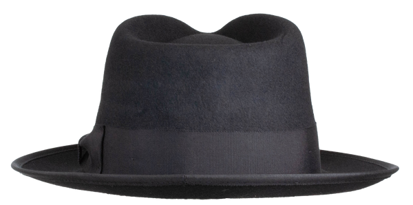 Naples Teardrop Classic Brim Wool Fedora by Levine Hat Co.