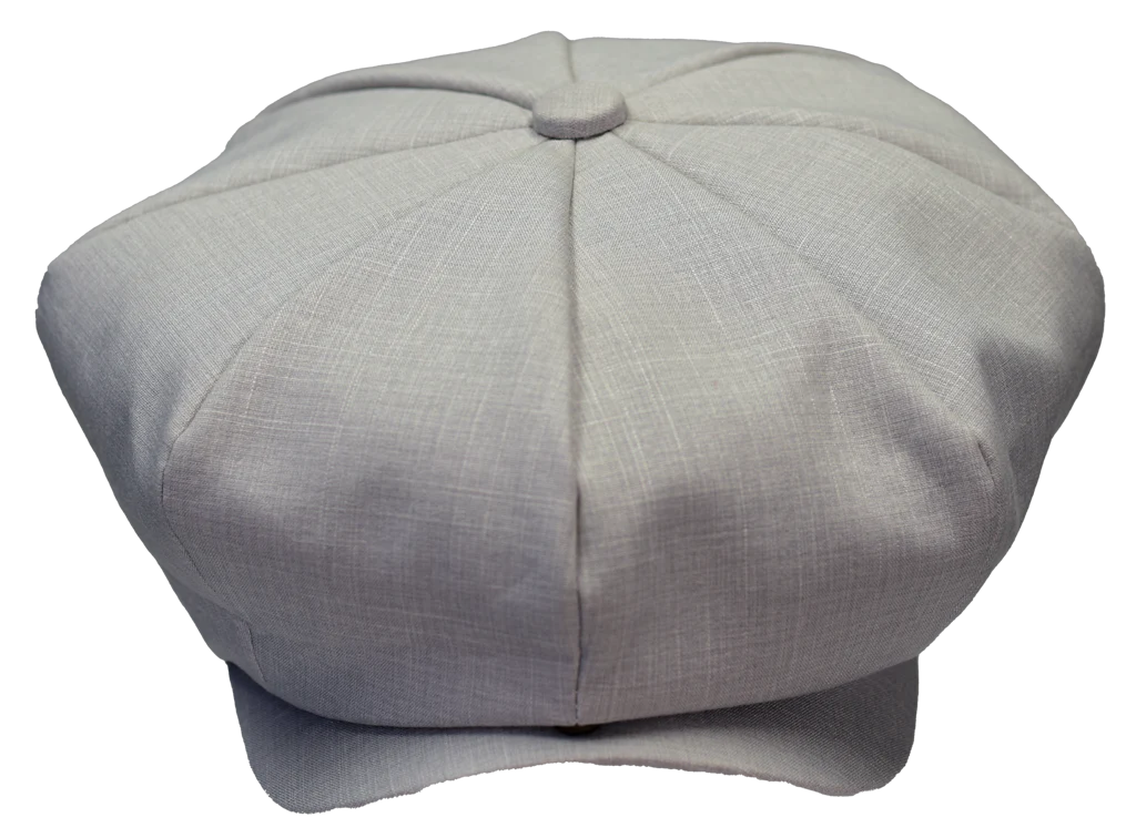 Linen Blend Summer Newsboy Cap by Bruno Capelo