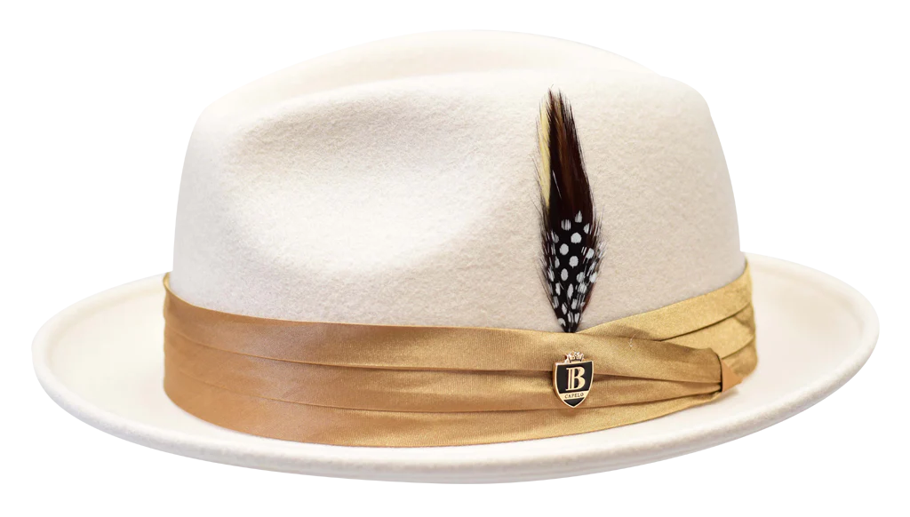 Untouchable Wool Fedora with Satin Hat Band by Bruno Capelo