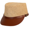 Vented Straw Legionnaire Cap by Bruno Capelo Vented Straw Legionnaire Cap by Bruno Capelo
