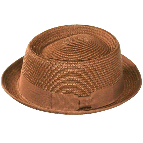 Miles Stingy Brim Straw Pork Pie by Broner – Levine Hat Co.
