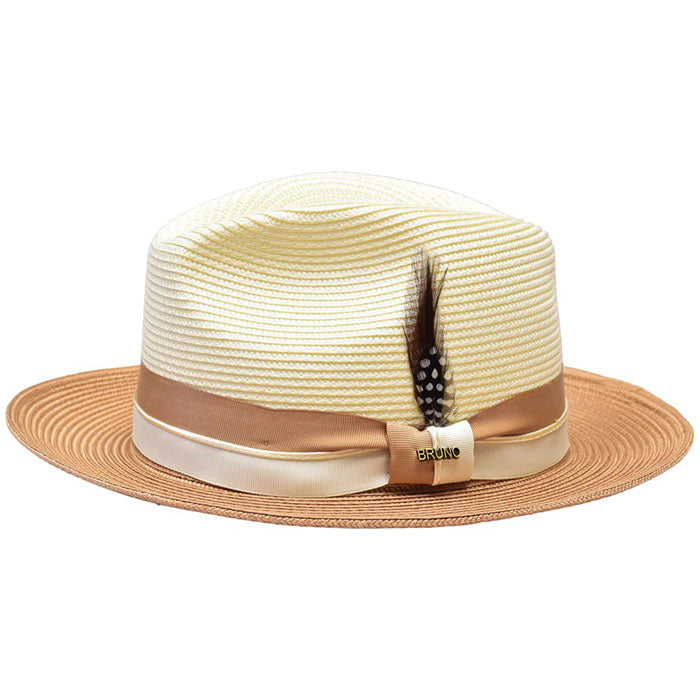 Maywood 2-Tone Straw Hat by Bruno Capelo