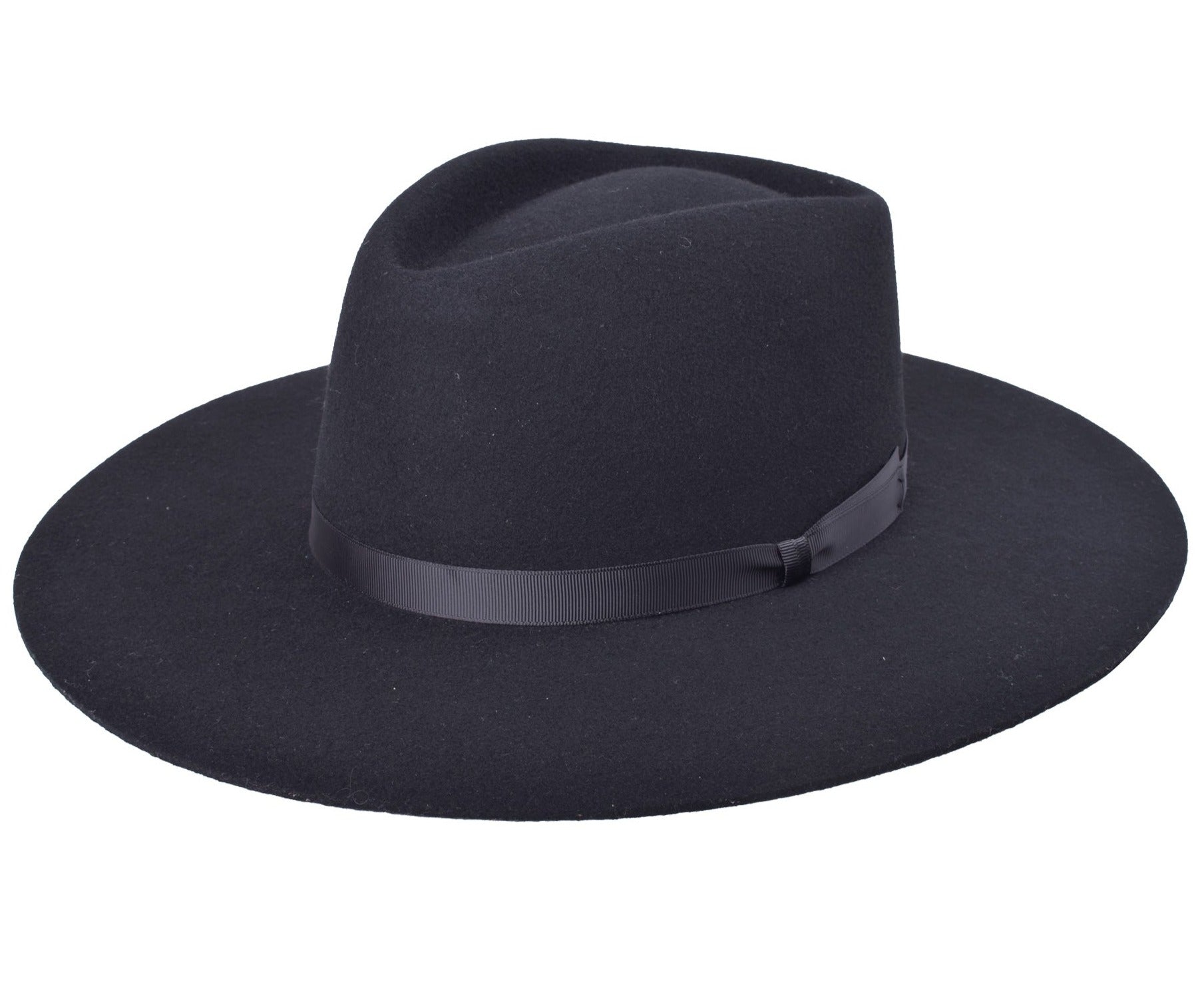 Giza Wide Flat Brim by Bigalli Black / M