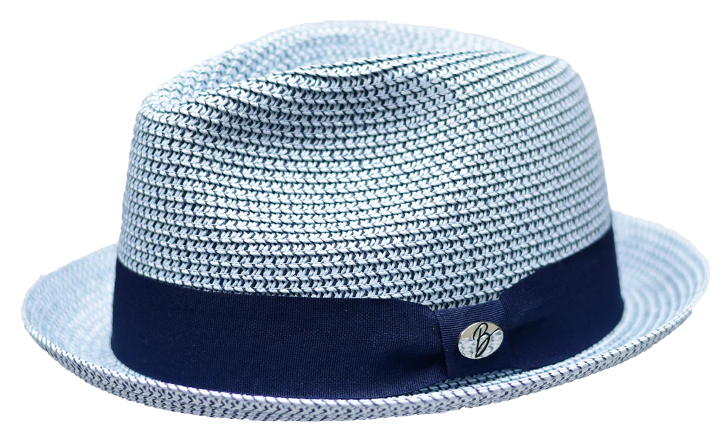 Dominic Crushable Narrow Brim Braid Straw Hat by Bently x Bruno Capelo Hats