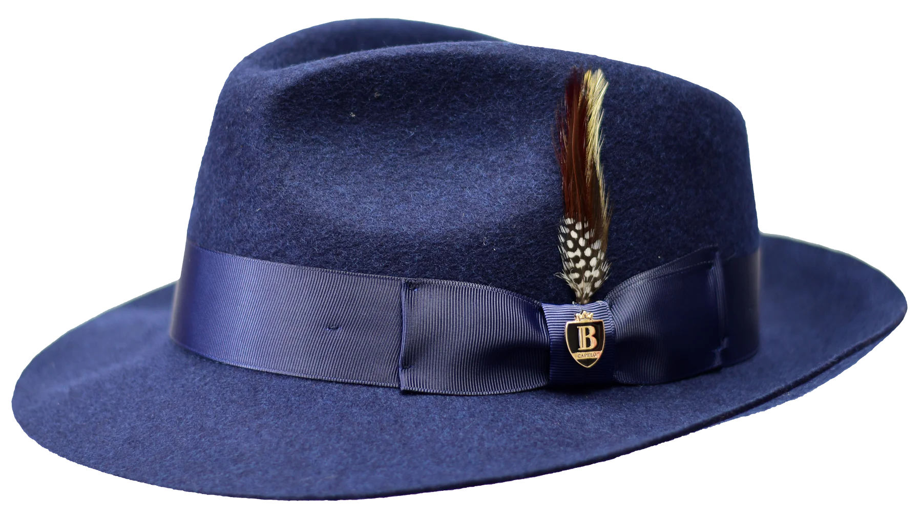 【Chapeau'd O】 Thermo Cloche NAVY Bell Shaped Cloche Felt Plain Hats-W7005-NAVY- Sun