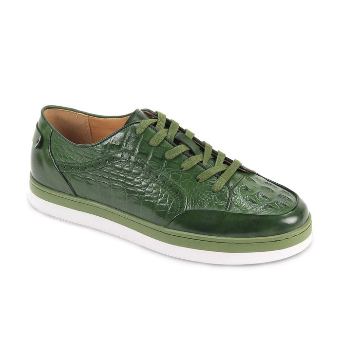 Timo Crocodile Embossed Sneaker by Giovanni