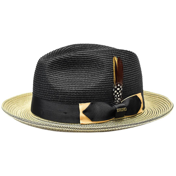 Monoco Straw Fedora Hat by Bruno Capelo