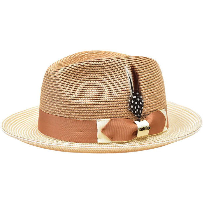 Monoco Straw Fedora Hat by Bruno Capelo