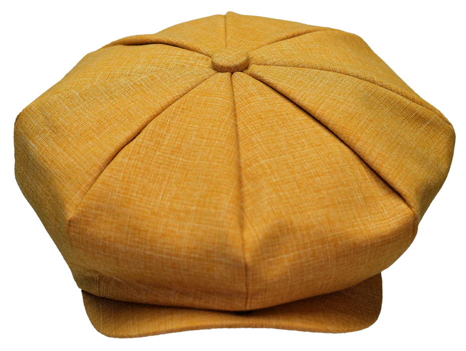 Linen Blend Summer Newsboy Cap by Bruno Capelo
