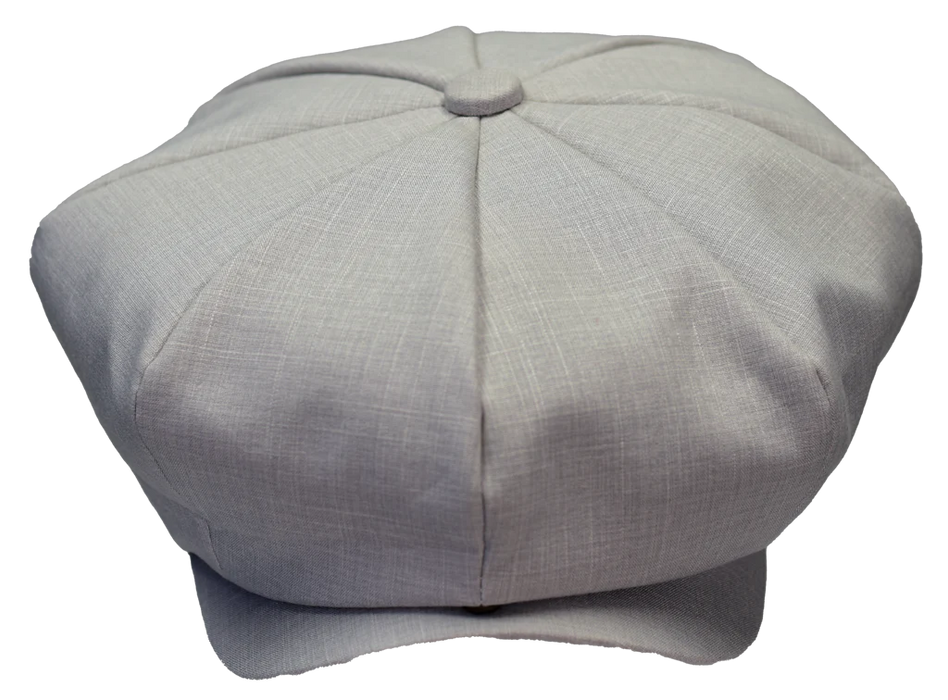 Linen Blend Summer Newsboy Cap by Bruno Capelo