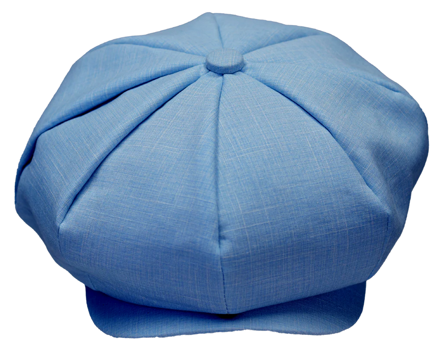 Linen Blend Summer Newsboy Cap by Bruno Capelo
