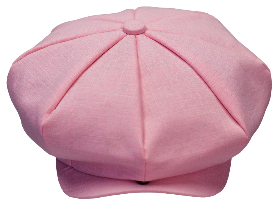 Linen Blend Summer Newsboy Cap by Bruno Capelo