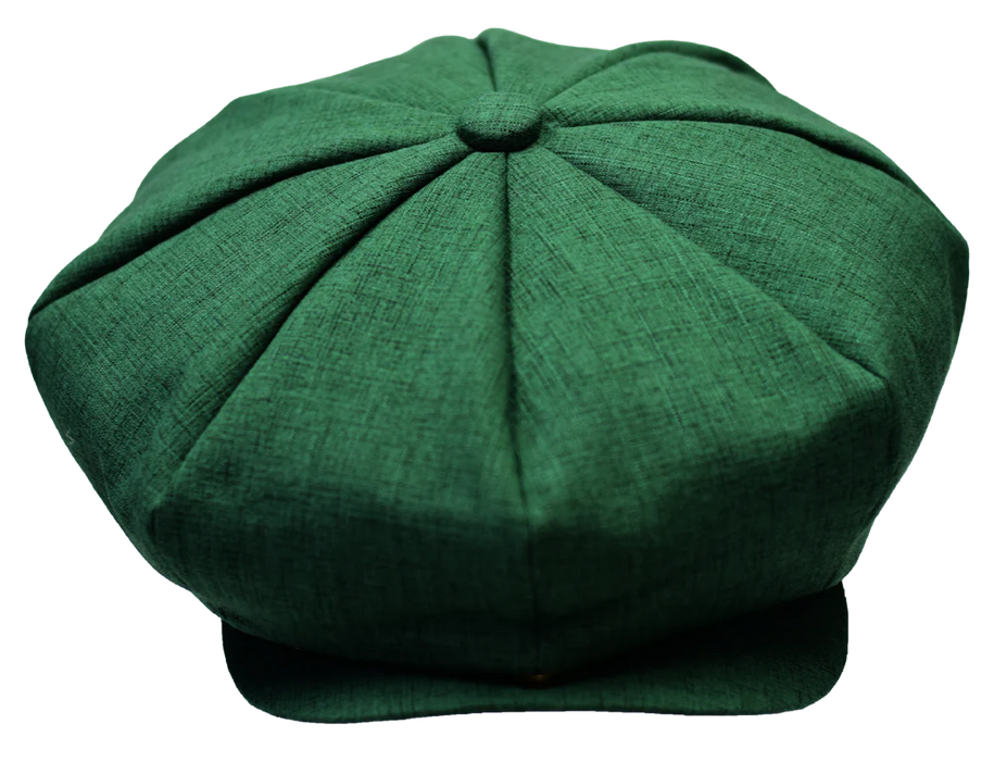 Linen Blend Summer Newsboy Cap by Bruno Capelo