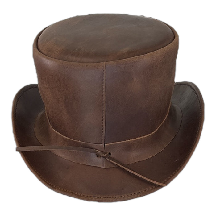 Leather Top Hat by Levine