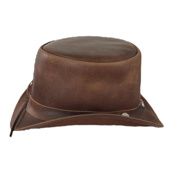 Leather Top Hat by Levine