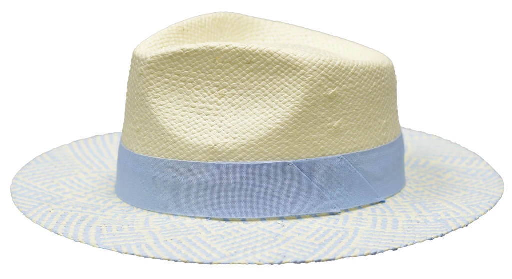 Signature Wide Flat Brim Straw by Bruno Capelo