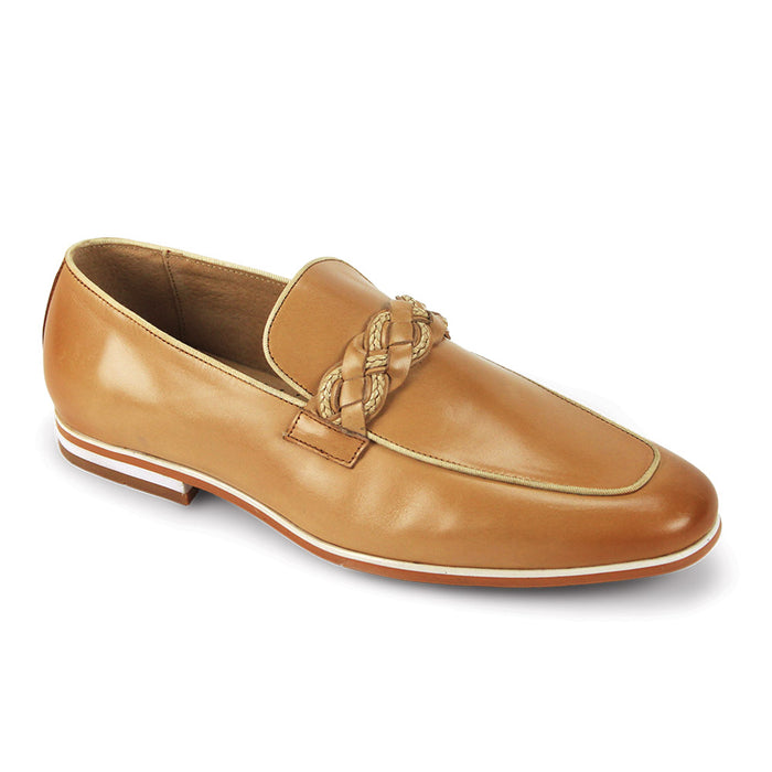 Tudor Moc Toe Leather Slip On by Giovanni