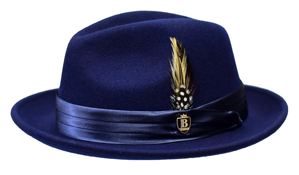 Untouchable Wool Fedora with Satin Hat Band by Bruno Capelo