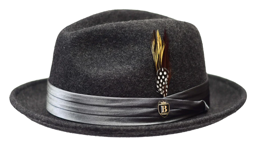 Untouchable Wool Fedora with Satin Hat Band by Bruno Capelo