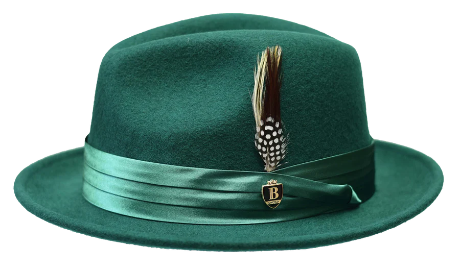 Untouchable Wool Fedora with Satin Hat Band by Bruno Capelo