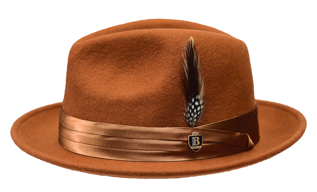 Untouchable Wool Fedora with Satin Hat Band by Bruno Capelo