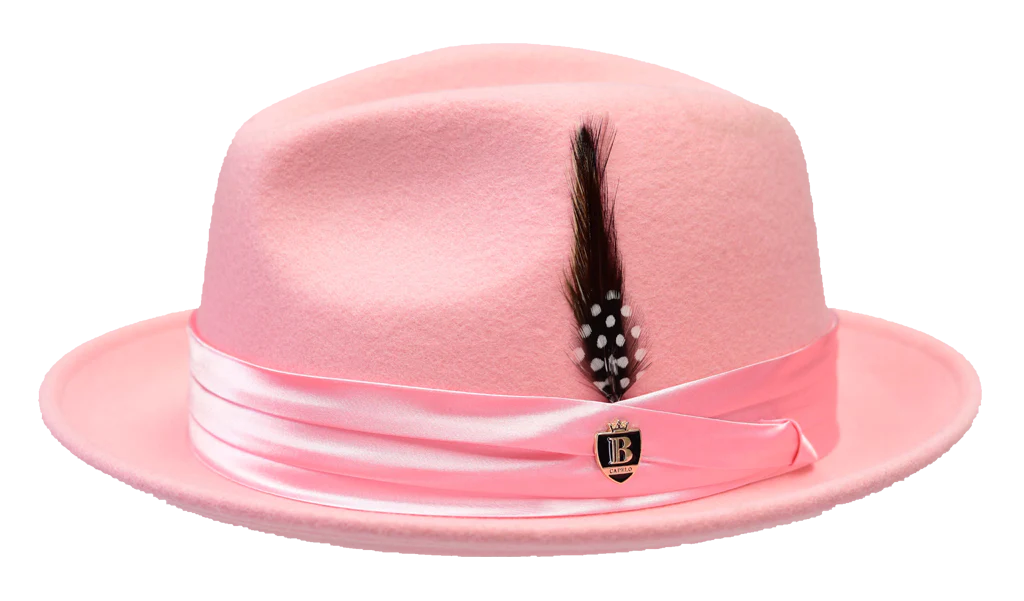 Untouchable Wool Fedora with Satin Hat Band by Bruno Capelo