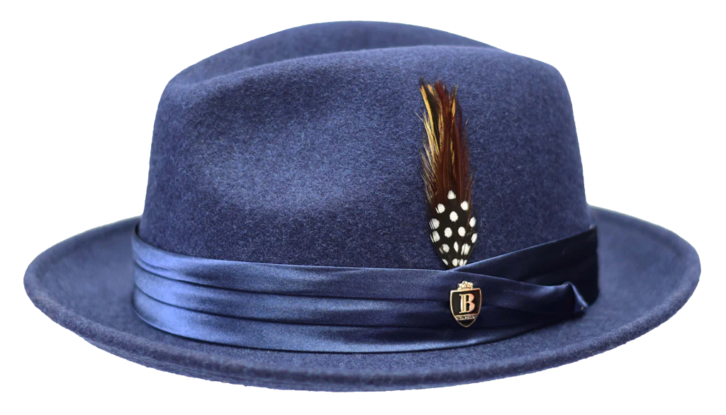 Untouchable Wool Fedora with Satin Hat Band by Bruno Capelo