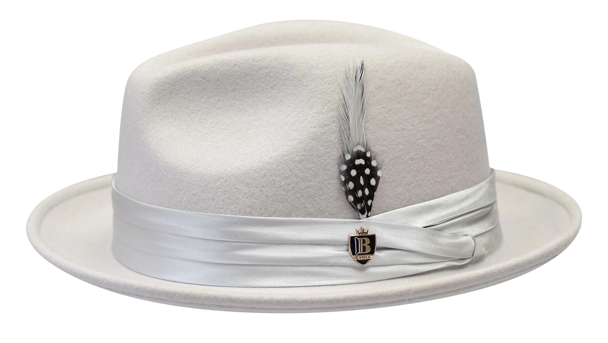 Untouchable Wool Fedora with Satin Hat Band by Bruno Capelo
