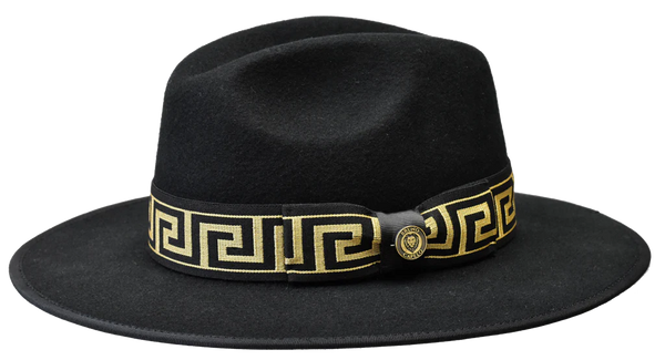 Wesley Wide Flat Brim Fedora by Bruno Capelo — Levine Hat Co