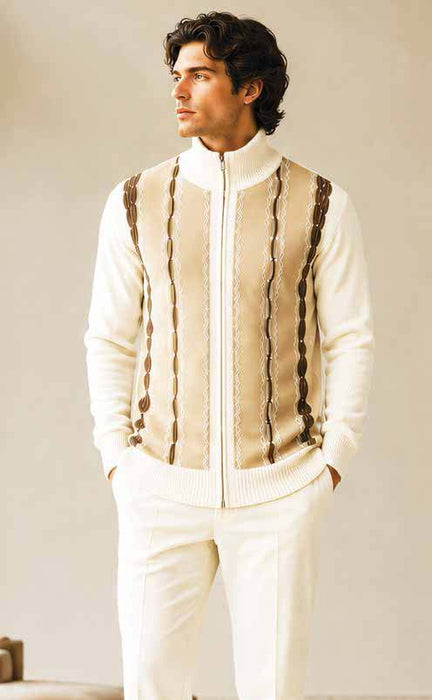 31001 Full Zip Sweater by Silversilk
