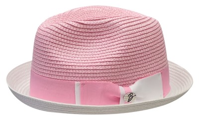 Enzo Narrow Brim 2-Tone Hat by Bruno Capelo