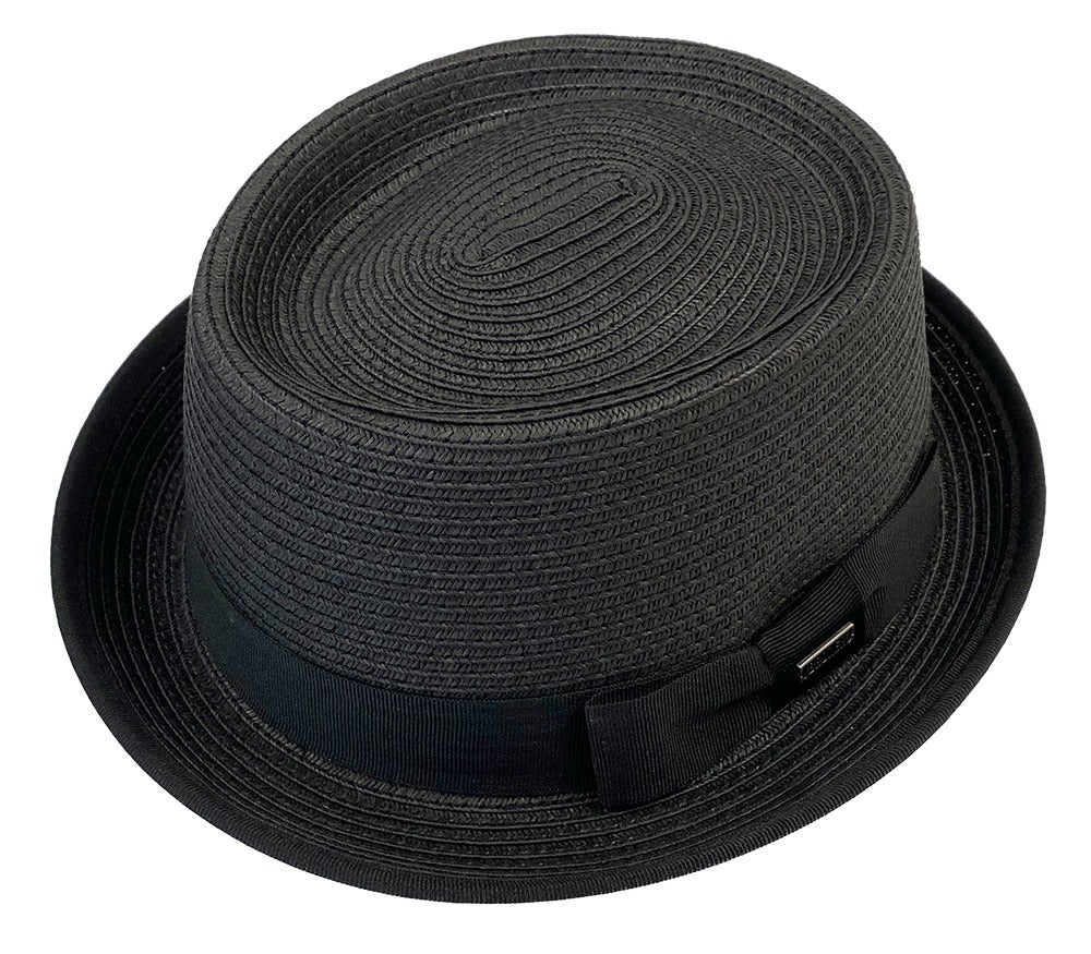 Miles Stingy Brim Straw Pork Pie by Broner — Levine Hat Co.