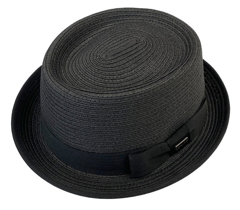 Miles Stingy Brim Straw Pork Pie by Broner — Levine Hat Co.
