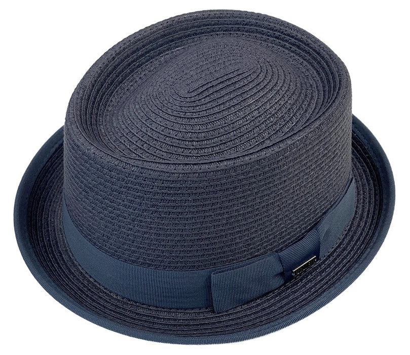 Miles Stingy Brim Straw Pork Pie by Broner — Levine Hat Co.