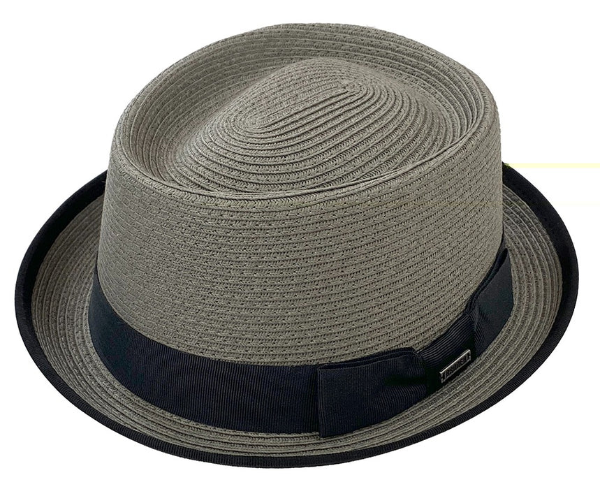 Miles Stingy Brim Straw Pork Pie by Broner