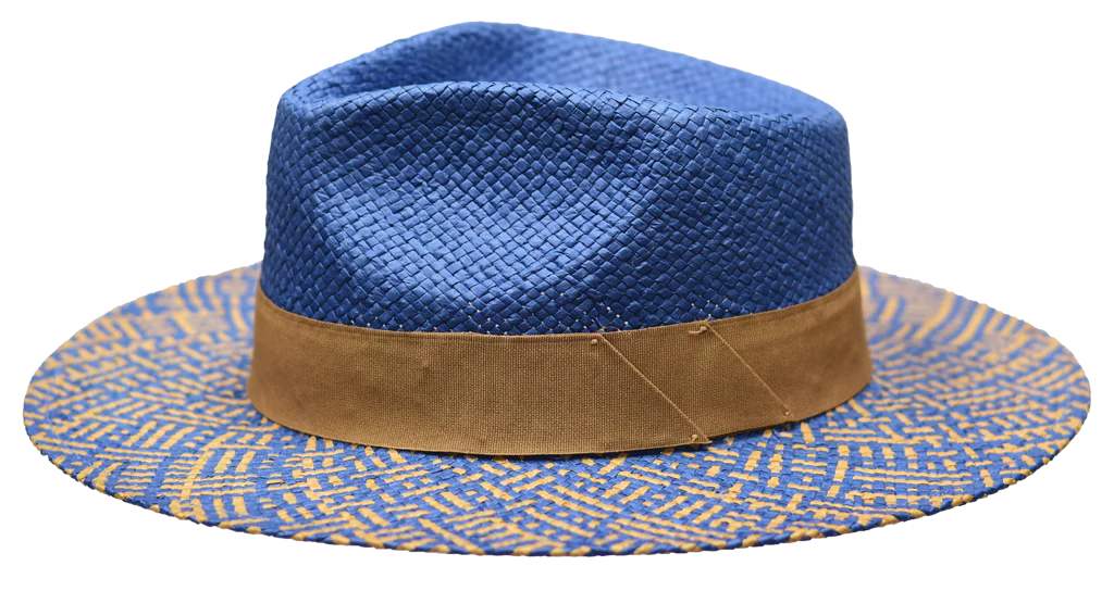 Signature Wide Flat Brim Straw by Bruno Capelo