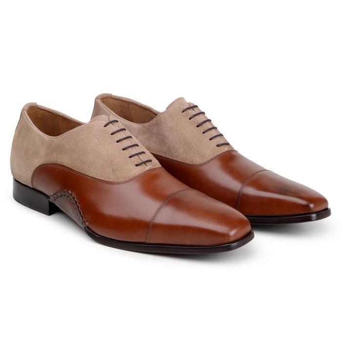 Leontes Suede & Calfskin Opanka Oxford Shoe by Belvedere
