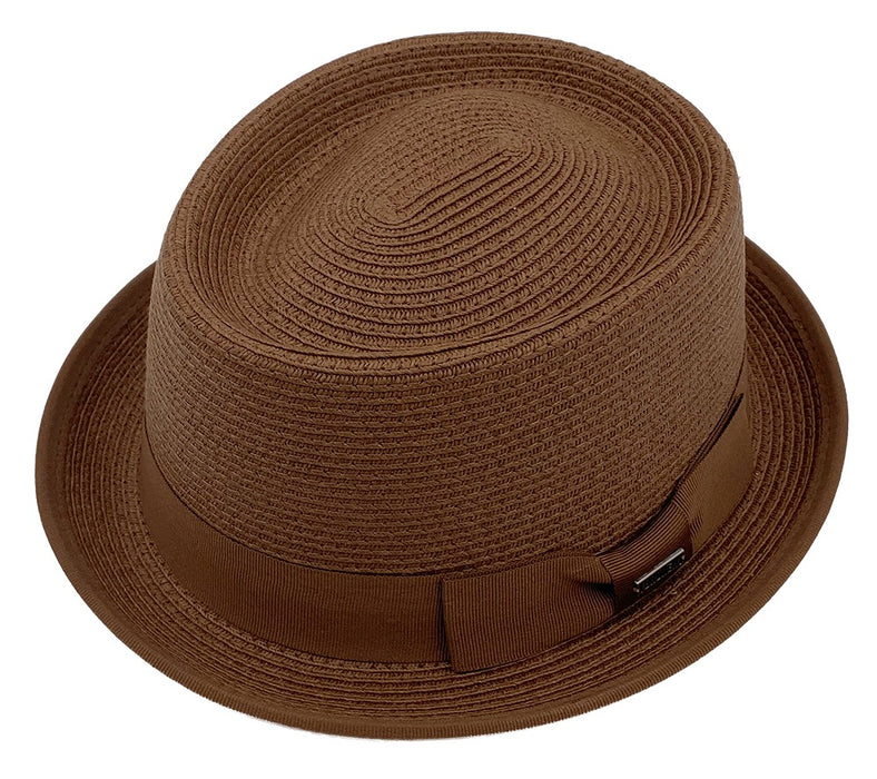 pork pie hat original Burn processing ② Miles Stingy Brim Straw Pork Pie by Broner — Levine Hat Co.