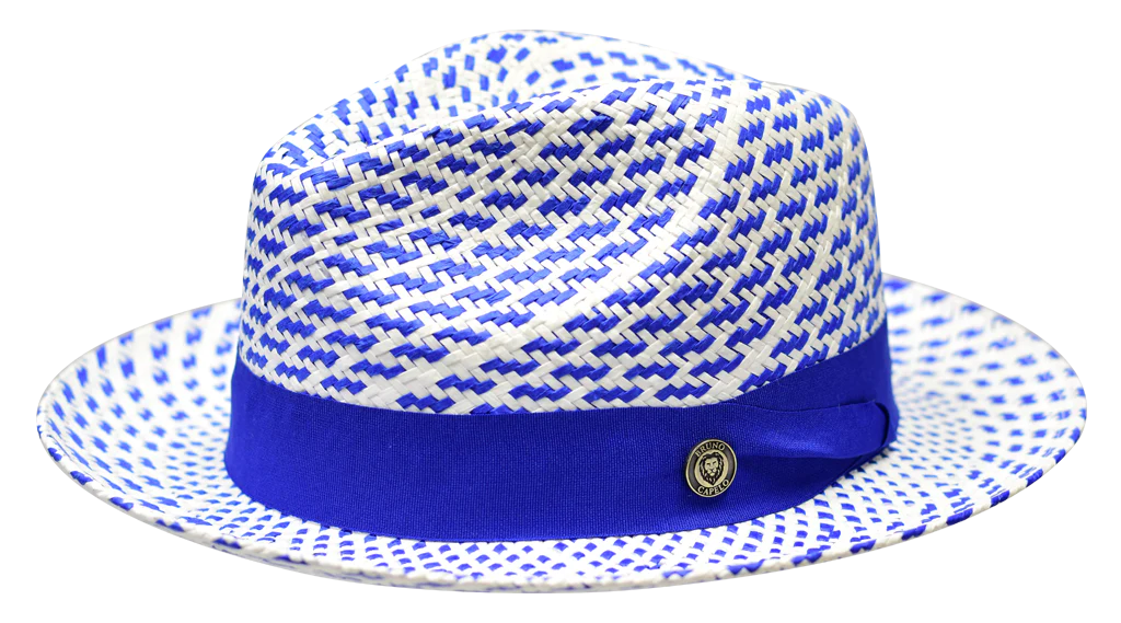 Naples Snap Brim Straw Fedora by Bruno Capelo