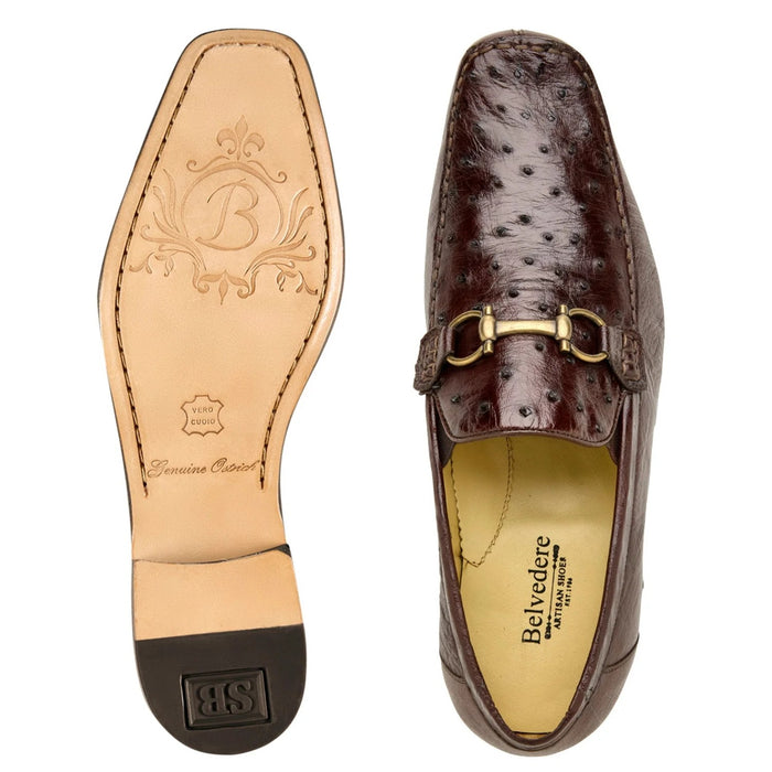 Bartolo Luxury Ostrich Loafer by Belvedere