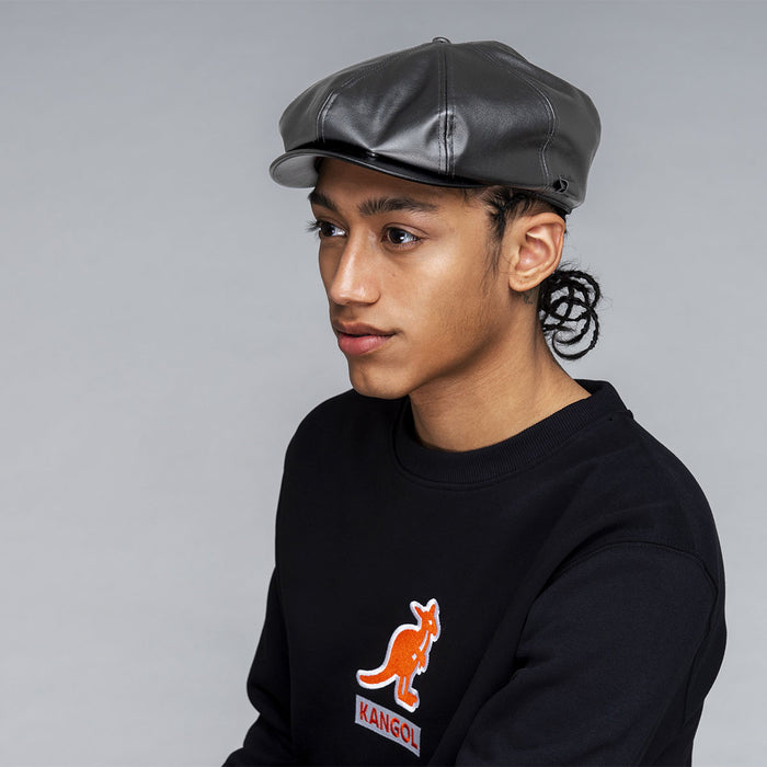 Faux Leather Cap by Kangol