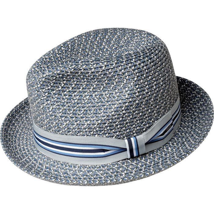 Salem Braided Straw Snap Brim Fedora by Bailey