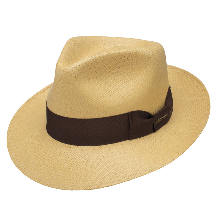 Adventurer Shantung Straw Fedora by Stetson