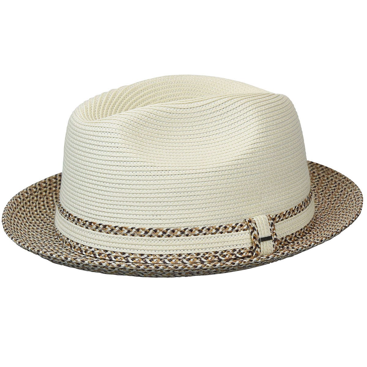 Ivory Braided Trim Woven Straw Fedora Hat Handwoven Sea Grass Sun Hat, Frayed Edge Wide Brim Fedora - Etsy main image 4