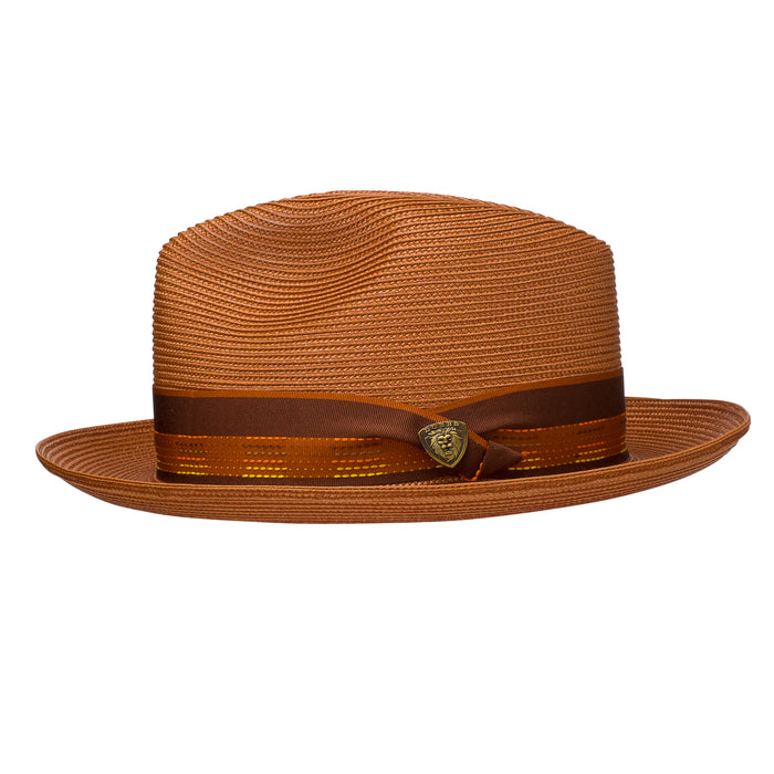 Multiline Milan Straw Fedora by Dobbs