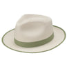 Thumbs Up Two-Tone Milan Straw Classic Brim Fedora by Dobbs